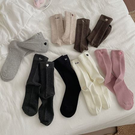 Chaussettes mi-mollet High Bounce Basic Letters Heart