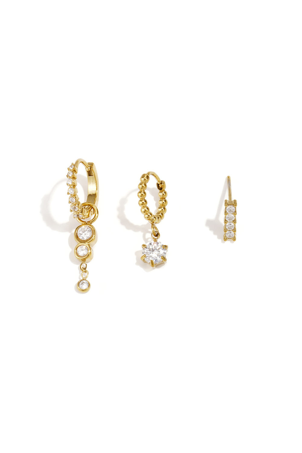 Boucles D'Oreilles Rondes En Acier Inoxydable, Collection Daily Simple, Bijoux Pour Femmes 