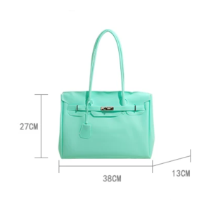 Sac À Main Fourre-Tout Femme En Pvc Transparent Uni, Style Décontracté h5 Image6