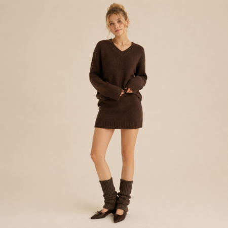 Collants basiques unis à rebond élevé, chaussettes slouchy 2