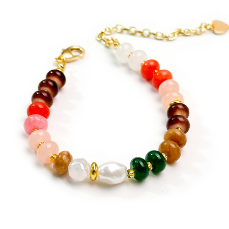 Bracelets de perles colorées et pierres naturelles pour femmes