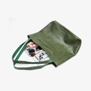 Sacs Cabas Carrés Pour Femmes, Style Minimaliste, Couleur Unie, En Pu De Qualité Supérieure h5 Image7