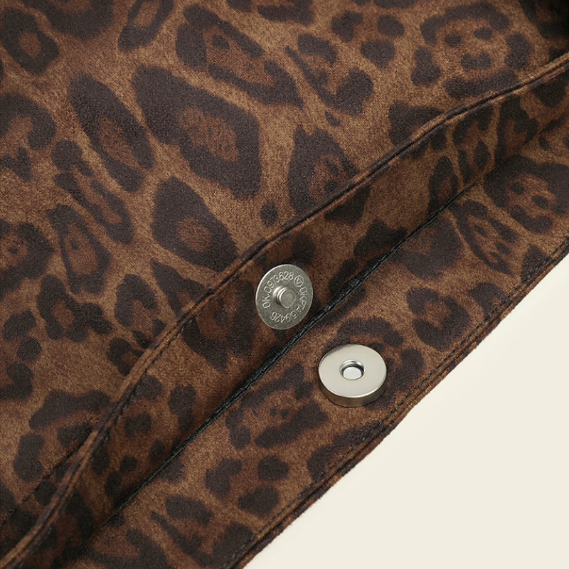 Sacs Cabas Femme En Toile À Imprimé Léopard, Style Décontracté h5Image4