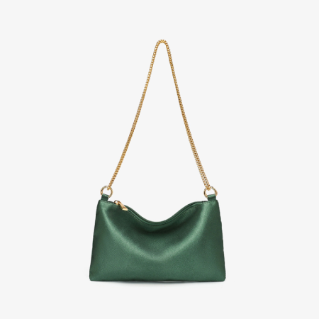 Sacs à bandoulière carrés pour femmes, style minimaliste, finitions métalliques, couleur unie, en polyester 2
