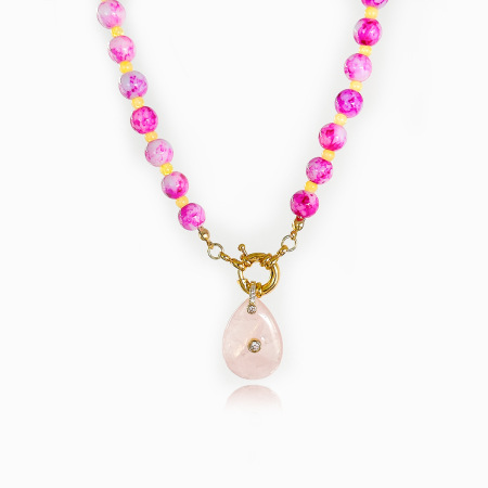 Colliers de perles pour femmes, collection romantique, en pierres naturelles