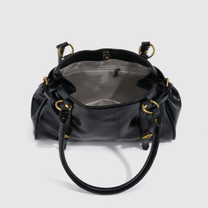 Sacs À Main Bowling Pour Femmes, Style Streetwear, En Pu Uni, Avec Quincaillerie Métallique h5 Image6