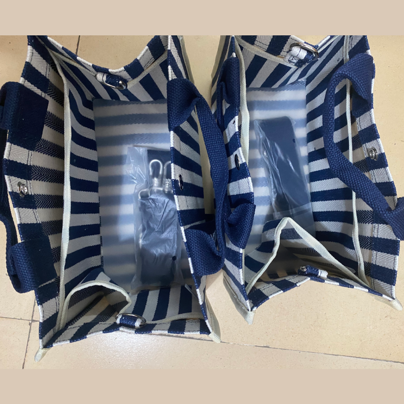 Sacs Bandoulière Carrés En Toile Pour Femmes, Style Décontracté, Brodés De Fleurs, Lettres, Rayures, Carreaux, Feuilles Et Plantes h5Image4