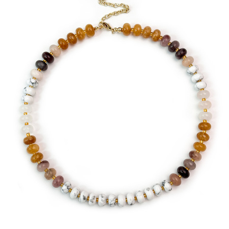 Colliers de perles pour femmes en pierres naturelles