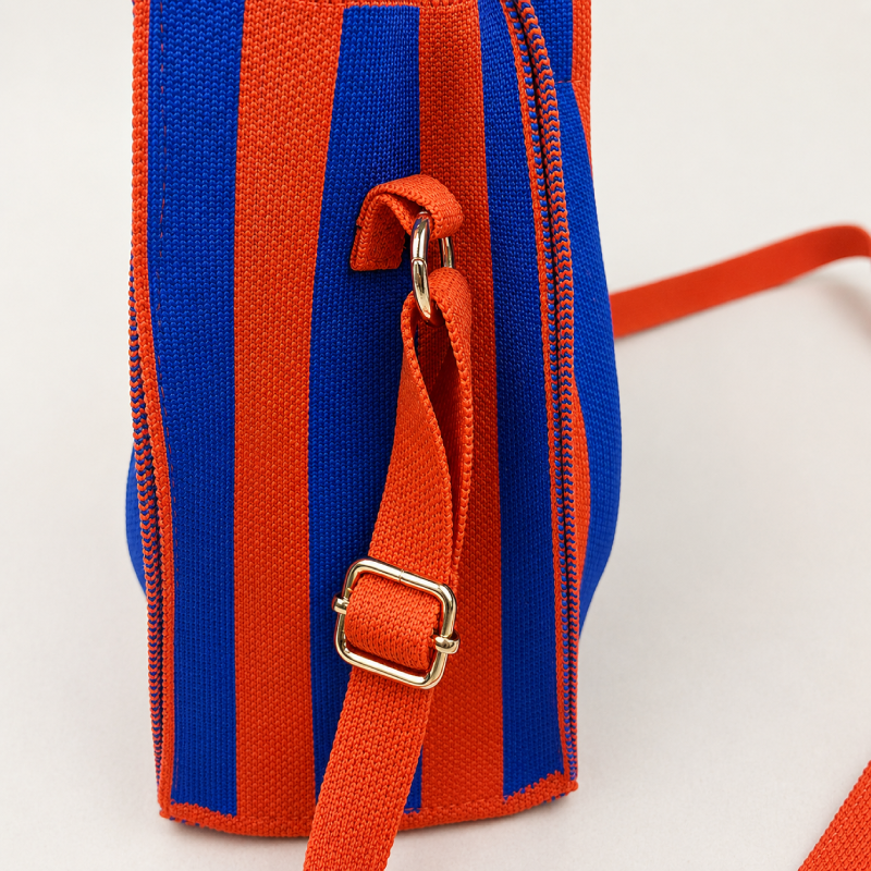 Sacs À Main Carrés Pour Femmes, Style Décontracté, Rayures Tissées, Couleurs Mélangées, En Polyester Tissé Image4