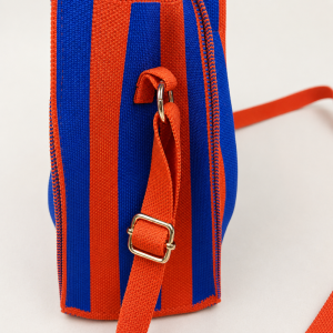 Sacs À Main Carrés Pour Femmes, Style Décontracté, Rayures Tissées, Couleurs Mélangées, En Polyester Tissé h5 Image4
