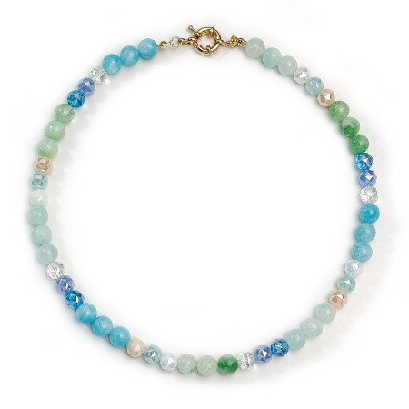 Colliers de perles colorées et pierres naturelles pour femmes 2
