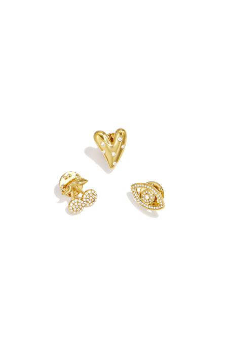 Broches En Forme De Cœur, Simples, En Acier Inoxydable, Accessoires Du Quotidien