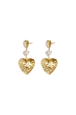 Boucles D'Oreilles Pendantes En Acier Inoxydable En Forme De Cœur, Collection Daily Simple, Bijoux Pour Femmes h5 
