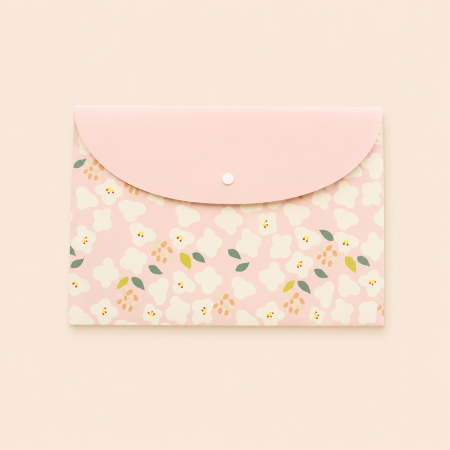Pochettes à documents Simple Series Sweet PP à motif floral et feuille 2