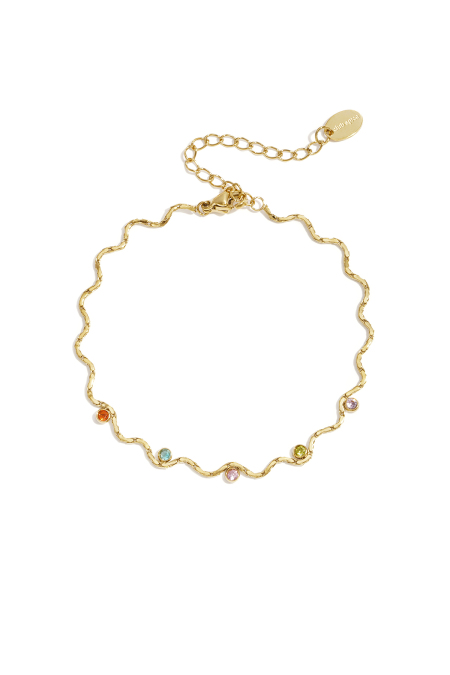 Bracelets à breloques en acier inoxydable, forme irrégulière, collection Simple Daily Simple, bijoux pour femmes