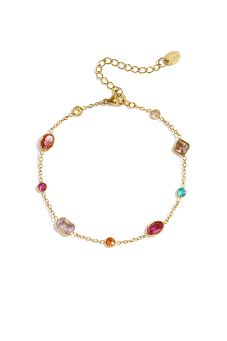 Bracelets à breloques en acier inoxydable, forme géométrique, collection Simple Daily Simple, bijoux pour femmes