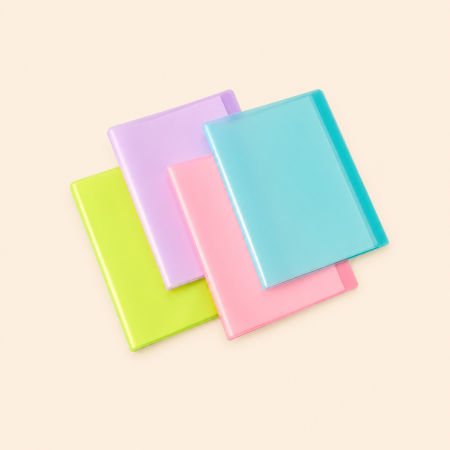 Classeurs et chemises à rabats simples, couleurs unies, pour usage quotidien