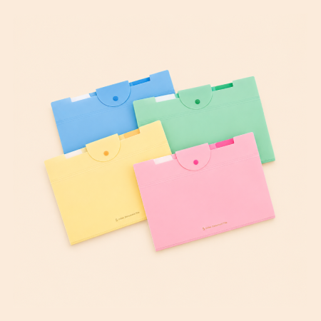 Classeurs et pochettes à lettres PP de couleur unie, série Simple