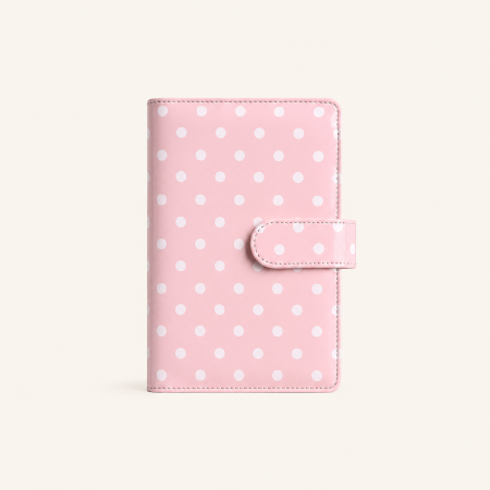 Agendas et carnets à pois élégants, unis, de la collection Simple Series
