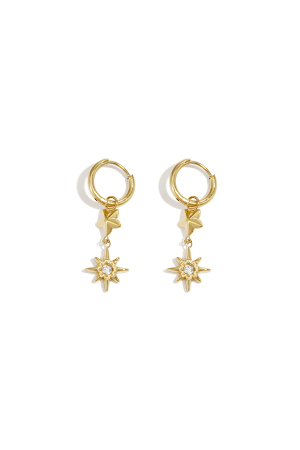 Boucles D'Oreilles Pendantes En Acier Inoxydable, Style Étoile, Collection Daily Simple, Bijoux Pour Femmes h5 