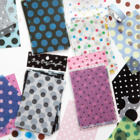 Papier à pois de couleur assortie, série Simple Daily Paper 2