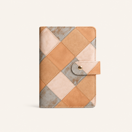 Agendas et carnets de la série Simple Retro Patchwork, couleurs et formes géométriques mélangées 2
