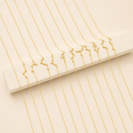Colliers pendentifs pour femmes, collection Simple, forme irrégulière mignonne, constellation, acier inoxydable étanche, couleur or