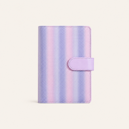 Agendas et carnets quotidiens à rayures quotidiennes et dégradés de couleurs simples 2