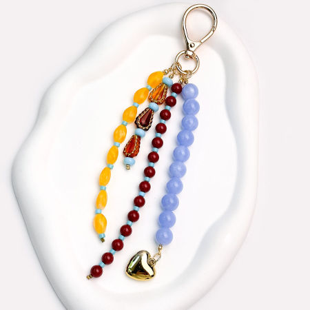 Collection ethnique décontractée de perles gouttelettes en résine de couleurs assorties