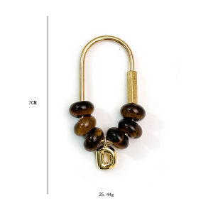 Breloques Pour Sac En Agate Dégradée, Collection Simple Series Daily Letter h5 Image5