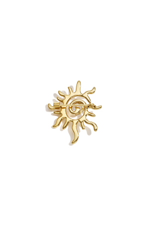 Broches Soleil Simples En Acier Inoxydable Accessoires Du Quotidien h5 Image4