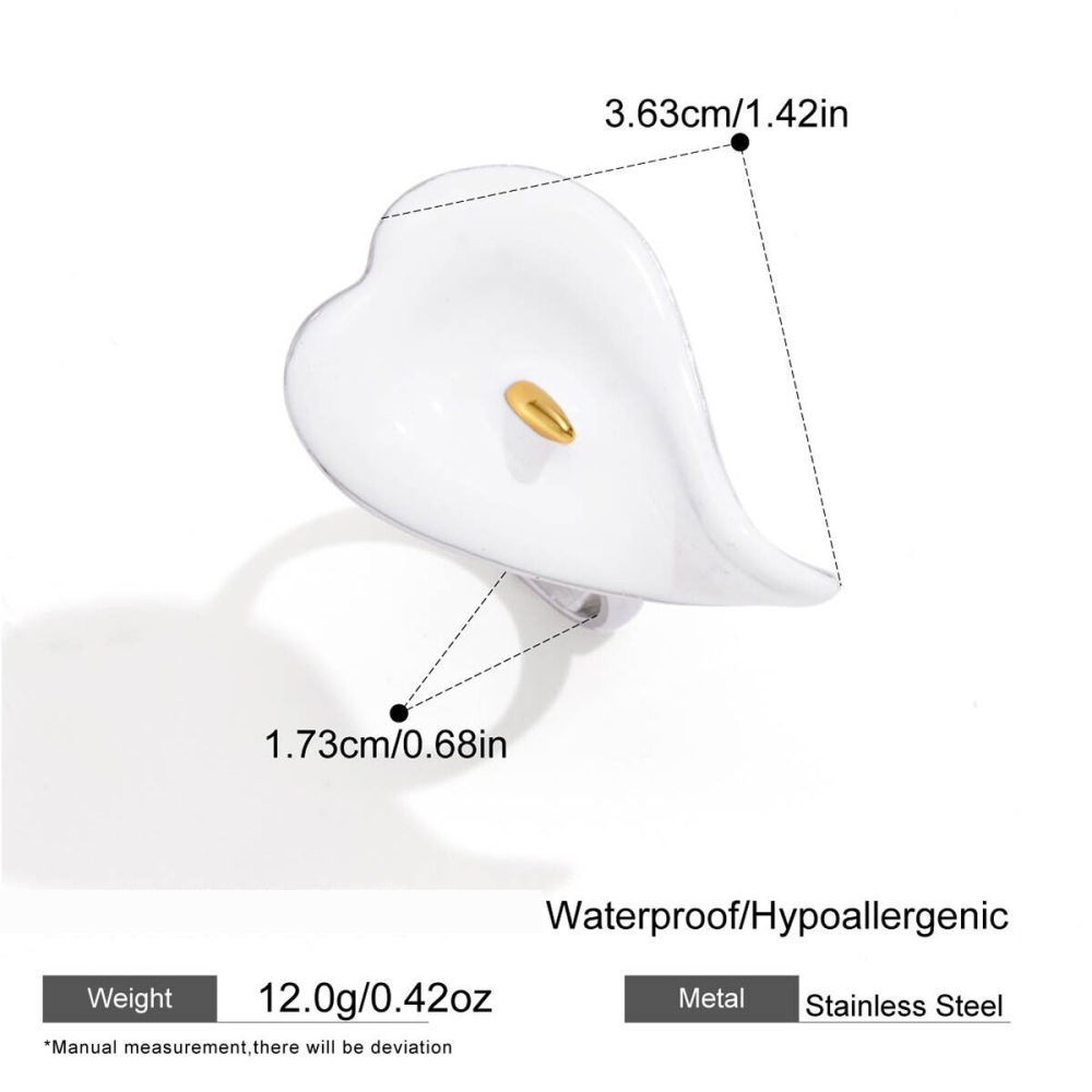 Bagues Tendance En Acier Inoxydable Doré, Étanches, Collection Romantique Sweet Flower