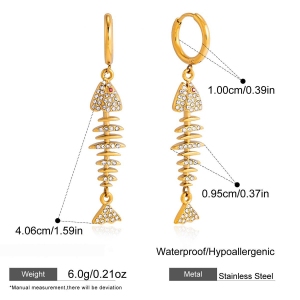 Colliers Pendentifs Pour Femmes En Acier Inoxydable Étanche, Motif Poisson Mignon, Collection Simple h5 