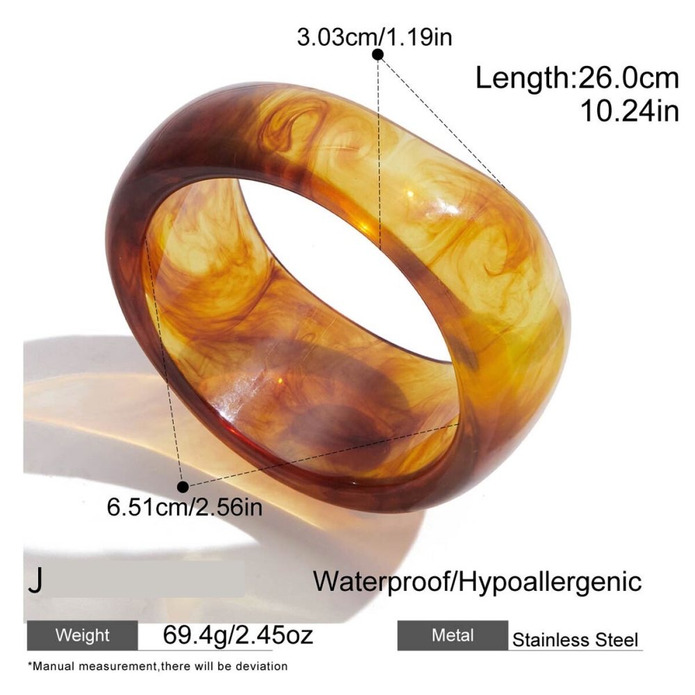 Bracelet Classique Pour Femme, En Acier Inoxydable Uni, Étanche, Couleur Or (1 Pièce) 