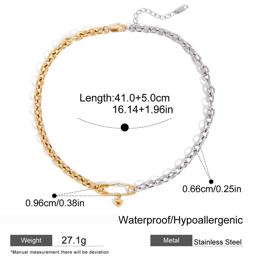 Ensembles De Bijoux Pour Femmes Avec Trombone Romantique En Acier Inoxydable, Étanches Et De Couleur Dorée