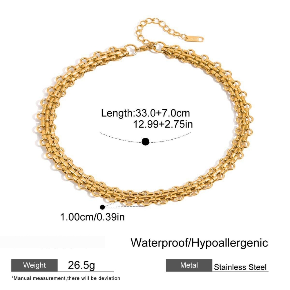 Collier Pendentif Pour Femme, Collection Designable Series Vacation Shell, En Acier Inoxydable Étanche, Couleur Or (1 Pièce) h5Image2