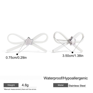 Boucles D'Oreilles À Tige En Forme De Nœud Papillon h5 