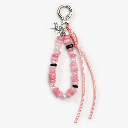 Collection Simple, décontractée, perles torsadées en forme d'animaux, breloques pour sac en pierre naturelle