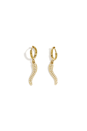 Boucles D'Oreilles Pendantes En Acier Inoxydable, Style Serpent, Collection Daily Simple, Bijoux Pour Femmes h5 
