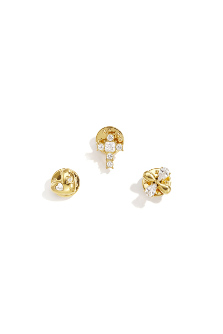 Broches Clover Simples En Acier Inoxydable Accessoires Du Quotidien