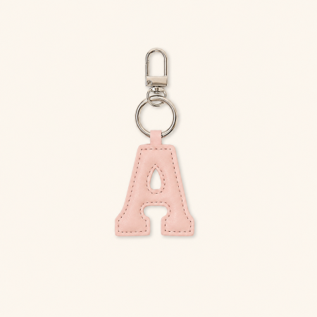 Porte-clés Simple Series Daily Letter couleur unie de qualité supérieure en PU