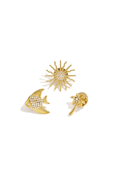 Broches Oiseaux Simples En Acier Inoxydable Accessoires Du Quotidien