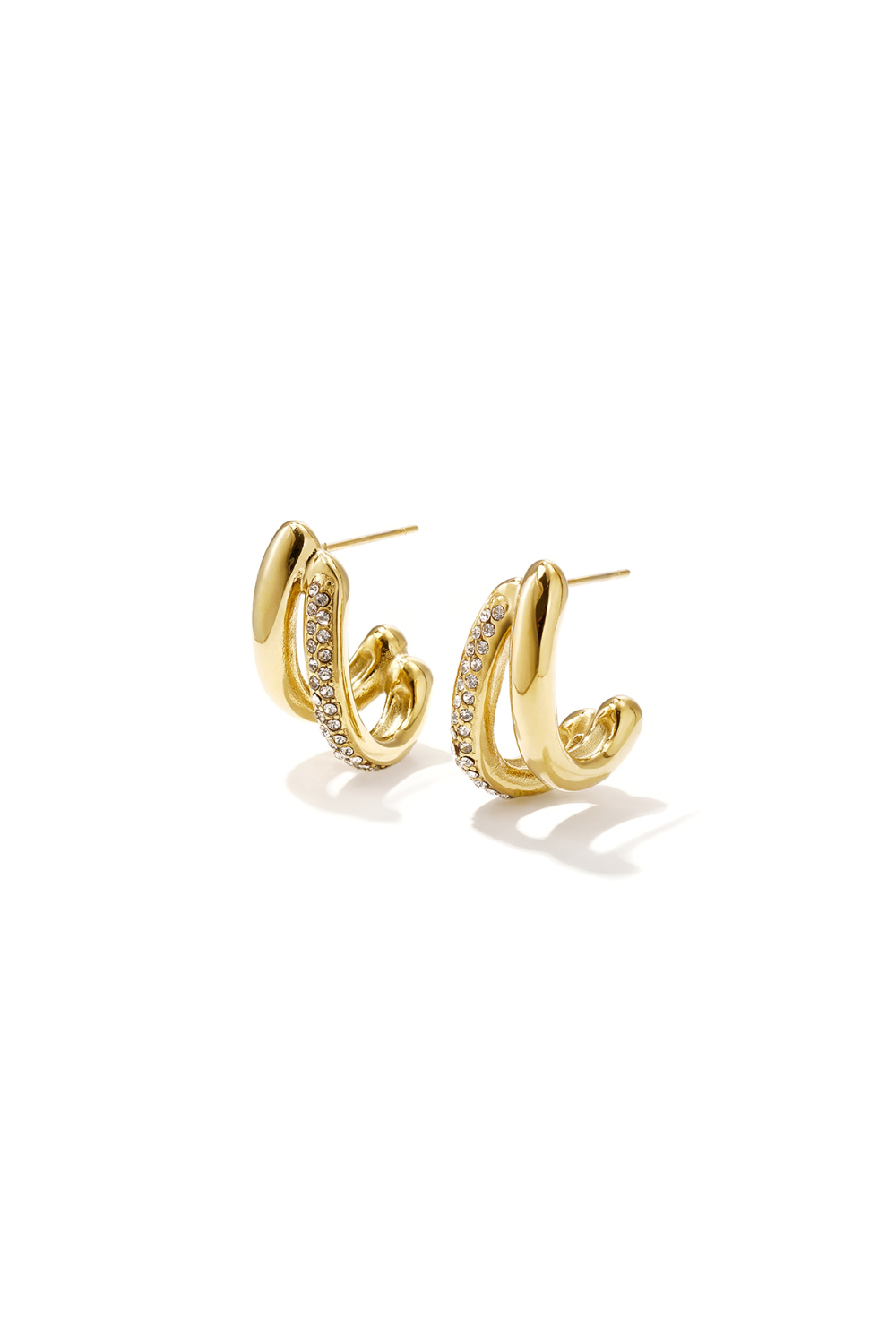 Boucles D'Oreilles Puces En Acier Inoxydable, Forme Irrégulière, Collection Simple Daily Simple, Bijoux Pour Femmes 