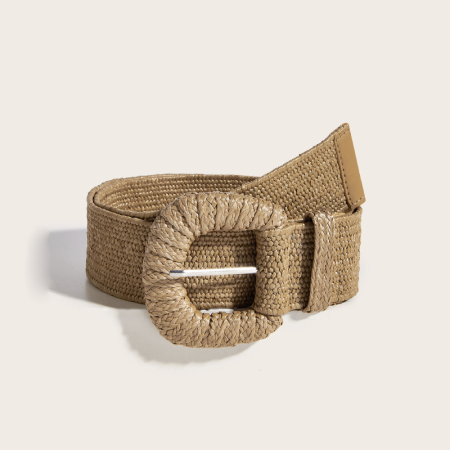 Ceinture tissée en PP unie de la série Simple Vacation 2