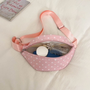 Sacs Banane Et Sacs Ceinture Pour Femmes, Style Décontracté, Imprimés À Pois Unis, En Pu De Qualité Supérieure, Style Est-Ouest h5 Image4