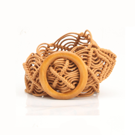 Ceinture tissée unie de la série Simple pour les vacances