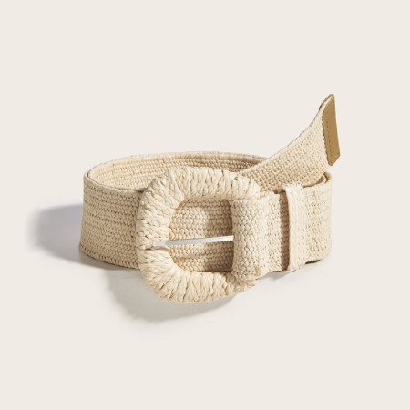 Ceinture tissée en PP unie de la série Simple Vacation