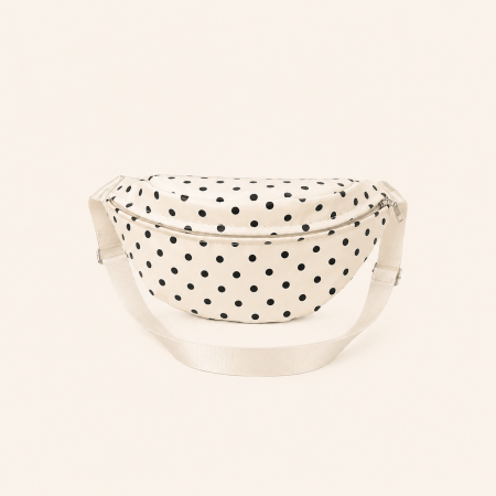 Sacs banane et sacs ceinture pour femmes, style décontracté, imprimés à pois unis, en PU de qualité supérieure, style est-ouest