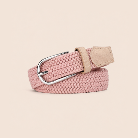 Ceinture tissée en tissu multicolore décontracté de la série Simple 2