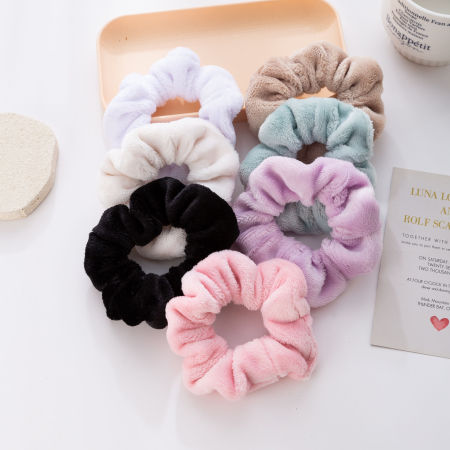 Chouchous en polyester uni couleur de la série Simple Daily